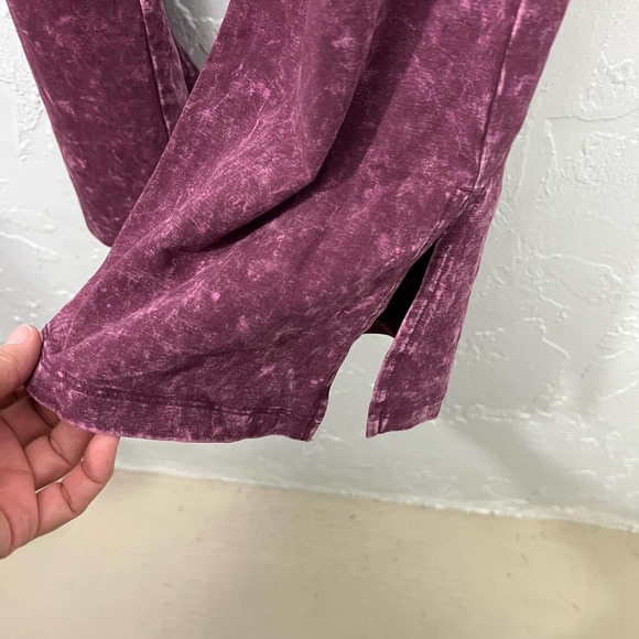 Victoria's Secret PINK Rich Maroon Red Foldover Flare Legging Size XXL - Picture 4 of 10